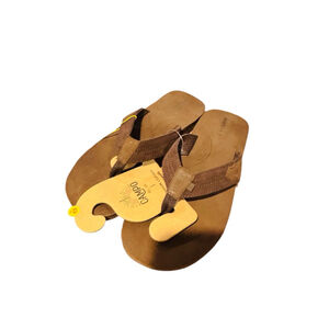 Men's Cobian Brown Lazo Flip-Flops Size 10